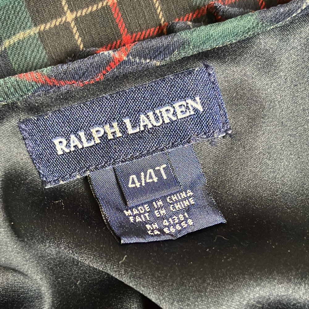 Mint Condition Ralph Lauren Plaid Ruffle Dress 4T - Picture 6 of 6